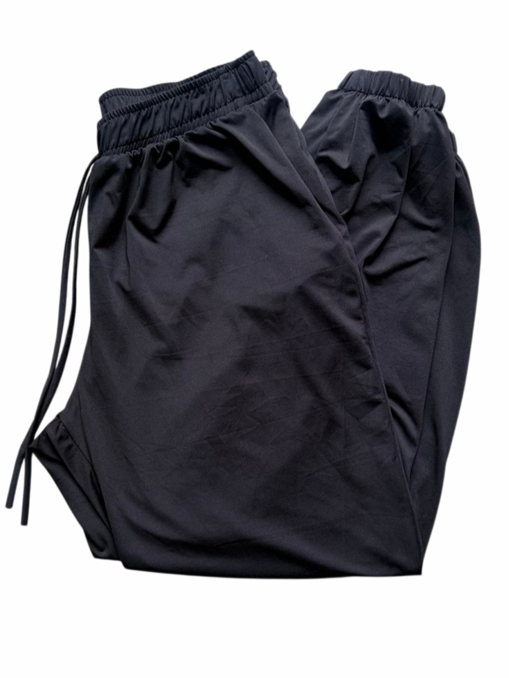 As Revival Altar'd State Black Elastic-Waist Drawstring Pants Large